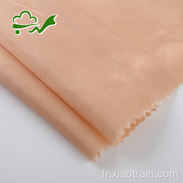 Tissu doux satiné 100% polyester pour vêtement